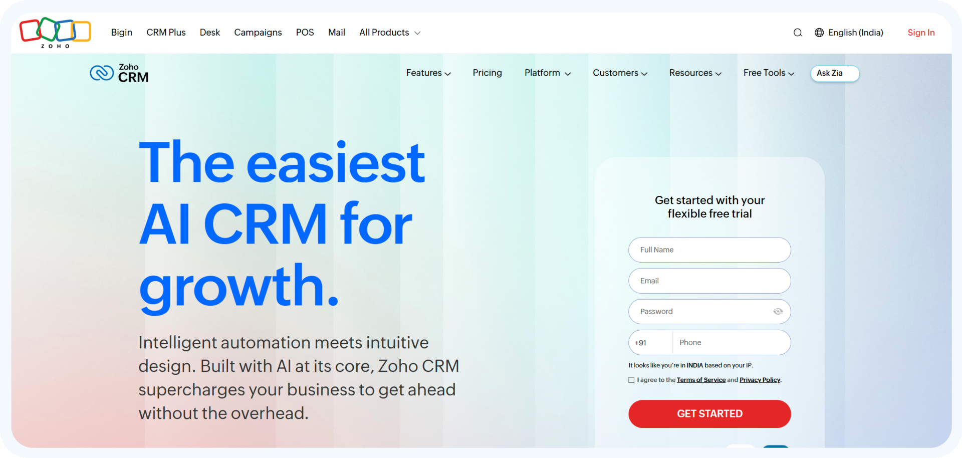 Zoho CRM