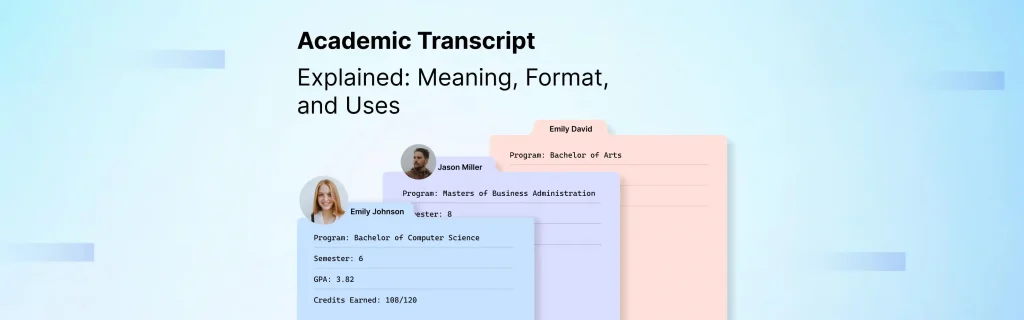 academic transcript