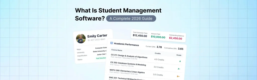 What is student management software
