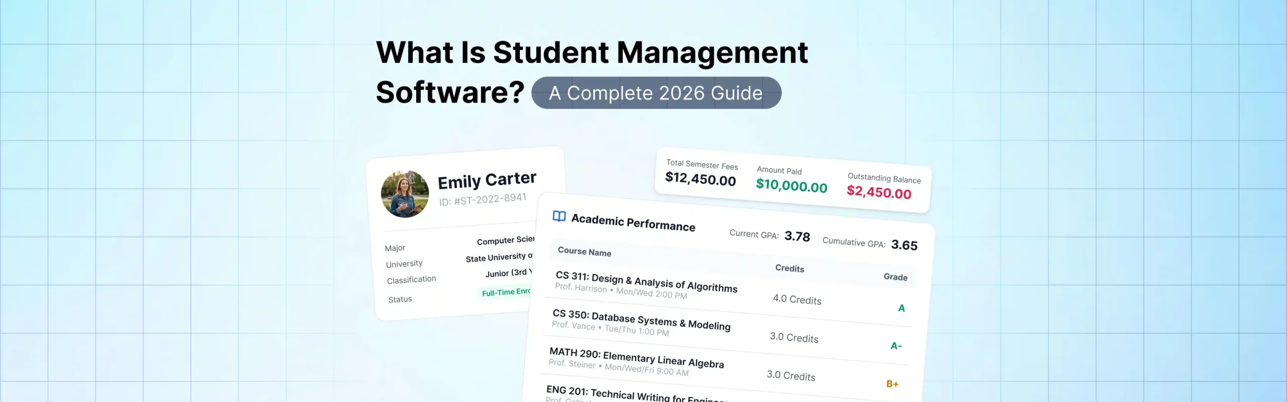 What is student management software