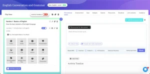 Flip-class lecture builder inside the Classe365 learning management system