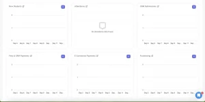 Admin dashboard with AI-powered search in Classe365 student management software