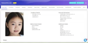360-degree student profile view in Classe365