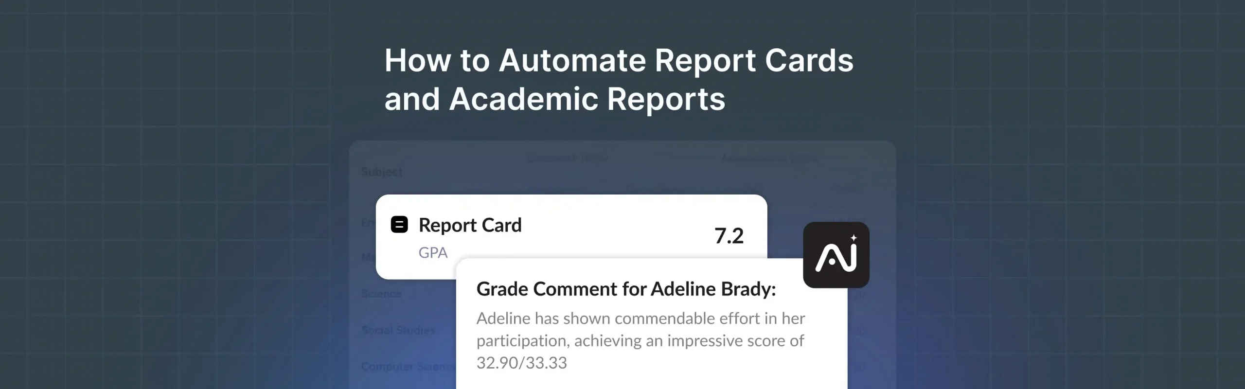 School Report Card Software